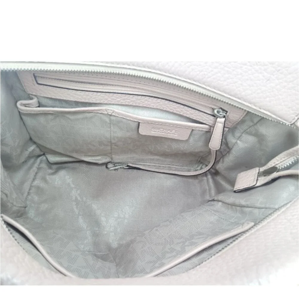 Michael Kors Selby Ballet  Satchel Handbag Pink Pebbled-Leather Retail $398